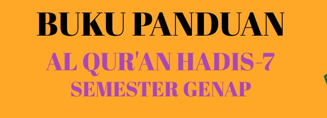 Al Qur’an hadits 7 Genap 2020/2021